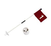 UPKOCH Set de Drapeau avec Mât Résistant pour Entraînement Au Putting et Jeux Familiaux Kit Accessoires Golf Décoratifs pour Terrain Entraînement et Jardin
