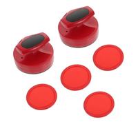 UPKOCH Set de Poussoirs et Palets pour Air Hockey Plastique Accessoires de Remplacement pour Jeu de Table Hockey Glace Kit Complet pour Famille et Parties