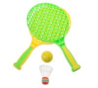 UPKOCH Set Raquettes Garçon Fille avec Balles Raquettes de Tennis et Badminton Plastique Sportif Polyvalent pour Tout Petits Adapté Aux Activités Intérieures et Extérieures Jeu Parent