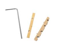 UPKOCH Sillet de Basse Électrique en Laiton, Hauteur Réglable, 4 Cordes, avec t Joint, pour Guitare Basse, Bassistes Funk, Usage en Groupe et Pratique Quotidienne