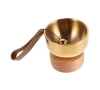 UPKOCH Singing Bowl Laiton Compact pour Animaux Bol Portable avec Cloche à Outil Bouddhiste Décoratif pour et Confort Spirituel à