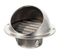 UPKOCH Sortie D'évacuation Murale en Acier Inoxydable 304 Poli, Anti-vent pour Hotte Aspirante, Conduit D'extraction Rond 70 Mm, Couverture Extérieure Résistante pour Ventilation Extérieure