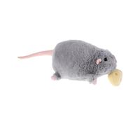 UPKOCH Souris en Peluche avec Fromage Souris Kawaii - Peluche à Ficelle - Coussin décoratif pour Chambre - Coussin Rat Gris Doux, Cadeau d'anniversaire ou Bureau à Domicile