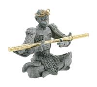 UPKOCH Statue du Roi Singe Wukong en Grès pour Aquarium, Décoration Zen Asiatique Design Complexe, pour Aquarium et Jardin de Table