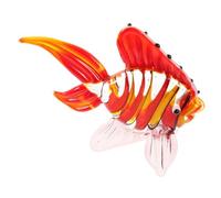 UPKOCH Statuette Poisson Verre Coloré Décoratif Ornement Marin Verre pour Bureau et Intérieur Figurine Artisanale Élégante pour Maison et Cabinet
