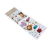 UPKOCH Sticker Mural Amovible Animaux Jungle Toise Croissance Garçon Fille Chambre Décoration Pvc Pour Mur Fenêtre Et Chambre Garçon Fille