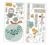 UPKOCH Stickers Muraux Tableau De Hauteur Animaux Et Arbre Pour Chambre D'garçon Et Filles, Décoration Murale Créative Et Utile En Plastique Pour Mesure De Croissance