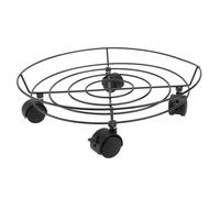 UPKOCH Support à roulettes Fer Noir avec Frein Chariot Mobile pour Pots de Fleurs Plateau Robuste Anti-Fuite Rack pour Bonsaïs et Barils Capacité Charge Élevée