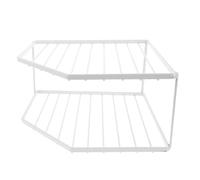 UPKOCH Support d'angle pour Casseroles à Double Niveau en Fer Blanc | Organisation, Stabilité pour Casseroles Lourdes, Placement Polyvalent, Optimisation D'espace, Design Moderne Classique