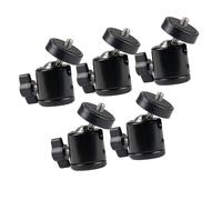 UPKOCH Support de Téléphone Portable Léger en Abs et Métal Connexion Standard 1/4 Vis pour Stabilisateur et Trépied, Pack de 5 Pièces Noir