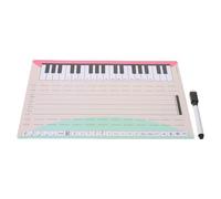 UPKOCH Tableau Blanc Effaçable à Sec Portable à Main pour Enseignement Musical Tableau Portée Lignes Réutilisable pour Pratique et Notation Outil Interactif pour Salle de Classe et