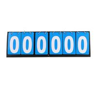 UPKOCH Tableau de Score Portable pour Tennis de Table 6 Chiffres Bleu Compteur Multifonction pour Basketball Badminton et Jeux de Balle Marqueur à Bascule Facile à Utiliser