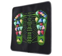 UPKOCH Tapis Acupression Pierre pour Massage Jambes Tapis Réflexologie avec Points Acupression Précis Portable et Pratique pour Soin Plantaire et Relaxation