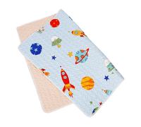UPKOCH Tapis de Jeu Antidérapant pour Chaise Haute Bébé Tapis D’éveil en Coton Bleu 100x130 Cm Confortable et Spacieux pour Ramper et Activités Ludiques Bébé