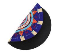 UPKOCH Tapis de Pendule en Caoutchouc Astrologique pour Divination Mystique, Motifs Horus et Signes du Zodiaque, Taille Standard, Outil Rituel Spirituel pour Jeu de Divination et Autel,