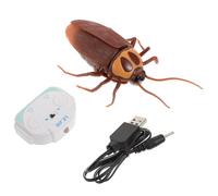UPKOCH Télécommandé Cafard Électrique en Plastique Léger et Solide, de Farce Réaliste Télécommande Infrarouge 10m, Accessoire Amusant pour Fêtes et Halloween, Modèle D’Animal Factice