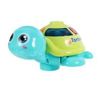 UPKOCH Tortue Électrique Lumineuse et Musicale Ornement Décoratif Marche Automatique avec Roues Cadeau Anniversaire Garçon Fille Décoration Maison Couleur Aléatoire