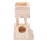 UPKOCH Tour Observation Bois pour Hamster Jouet Naturel Sûr Et Résistant à Mâcher Accessoire pour Petits Animaux comme Hamster Et Souris Jeu Amusant pour Cage Animaux