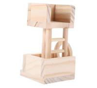 UPKOCH Tour Observation Bois pour Hamster Jouet Robuste à Mordre Accès Facile pour Petits Animaux Maison Ludique Aux Styles Variés Accessoire Sécurisé pour Rongeurs