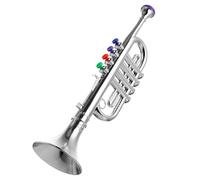 UPKOCH Trompette Garçon Fille Réaliste Plastique sans Odeur Instrument Musical Éducatif pour Garçon Fille Petite Trompette Ludique pour Développement du Sens du Rythme et Cadeau
