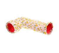 UPKOCH Tunnel pour Hamster Et Petits Animaux Nid Douillet Angle Droit Tissu Jaune Cachette Confortable Et Résistante pour Cochons Lapins Furets Et Rongeurs Refuge Hivernal Sécurisé Et Lud