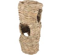 UPKOCH Tunnel pour Rongeurs Multi-Port Paille Naturelle Cachette Ludique Et Sécurisée pour Hamsters Cochons Et Chinchillas Tunnel Activité Résistant Odeur Jouet Entraînement pour Petits