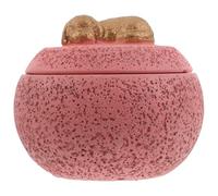 UPKOCH Urne funéraire pour Chien - Petite boîte commémorative décorative en Ciment de 350 ML pour Cendres d'animal de Compagnie - Souvenirs de crémation, Accessoires funéraires, au deuil