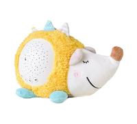 UPKOCH Veilleuse Musicale Hérisson 23,5x14,5 Cm en Peluche Coton Jaune, Lampe de Projection du Ciel 3 Modes Lumineux, Bébé Doux pour Chambre Garçon et Filles et Ambiance Apaisante