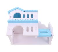 UPKOCH Villa pour Hamster avec Balcon Ludique Double Spacieux et Habitat pour Petits Animaux comme Cochons et Hamsters Refuge Confortable et Design Moderne Optimisé pour Espace