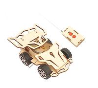 UPKOCH Voiture de Course Télécommandée sans Fil DIY Kit de Montage et Portable Bois Éducatif pour Garçon Fille Cadeau Garçon Stimulation des Compétences