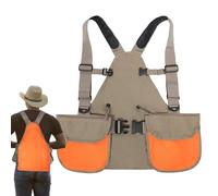 Upland Guide Strap Gilet de jeu Upland | Gilet de chasse Upland avec poche arrière - Équipement de plein air, bretelles réglables, gilet stratégique pour la randonnée, le camping