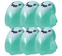 Upliftgift Cute Halloween Party Favor, Answerlup Mystery Glow-in-The-Dark Ghost Blind Box, Luminous Mini Resin Cute Miniature Ghost Figurines for Outdoor Car House Landscape(Vert,6Pcs Floating Soul)