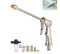 Upliftjoys Garden Hose Nozzle, 2025 New Upgraded Pressure Washer Wand, Turbo Boost, Rust-Proof Metal, Adjustable Spray Pattern for Watering Plants (Set)