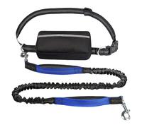 Upliftjoys Hands Free Dog Leash with Zipper Pouch, 5.5 Ft Hands Free Dog Leash with Zipper Pouch Dual Padded Handles, for Small＆Large Dogs, Running, Walking & Training (Blue)