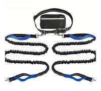 Upliftjoys Hands Free Dog Leash with Zipper Pouch, Upliftjoys Dog Leash, Dual Padded Handles Running Leashs, Retractable Dogs Leashes for Small＆Large Dogs(#Blue B,2 Leashes)