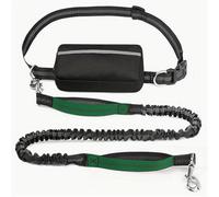 Upliftjoys Hands Free Dog Leash with Zipper Pouch, Upliftjoys Dog Leash, Dual Padded Handles Running Leashs, Retractable Dogs Leashes for Small＆Large Dogs(#Green B,1 Leash)