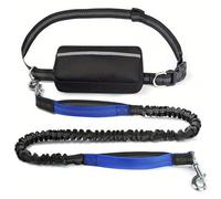 Upliftjoys Hands Free Dog Leash with Zipper Pouch, Upliftjoys Dog Leash, Dual Padded Handles Running Leashs, Retractable Dogs Leashes for Small＆Large Dogs(#Blue B,1 Leash)