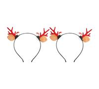 Uplory 2pcs Christmas Antler Headband, Lovely Reindeer Hair Band Christmas Hairhoop for Kids Adults Costume Party Christmas Crafts, Christmas Gift Decorations