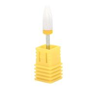 Uplory Nail Drill Bit, Ceramic Corn Head shape Electric Grinding Machine Accessories Lightweight Portable Manicure Polishing Removing Cuticle (Extra fine grinding XF yellow box)