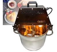 UPLTOE Agitateur électrique Professionnel, 220 V, mélangeur Automatique en Acier Inoxydable, grattoir à 4 Lames, pour soupes, sauces Chili, Boissons, confitures, Porridge.
