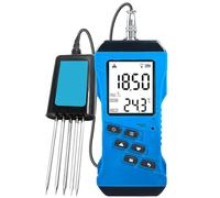 UPLTOE Kit D'analyse De Sol 7 en 1 : Humidimètre, Ph-Mètre, Intensité du Soleil, Fertilité, Hygromètre Air Et Sol à écran LCD pour Jardin, Ferme Et Plantes D'intérieur