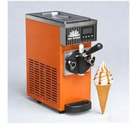 UPLTOE Machine à Glace Molle de Comptoir, Machine à Glace Molle Haute Performance 450W - 4-5kg par Heure, 2-3 Cornets en Continu, Poignée Antidérapante Orange