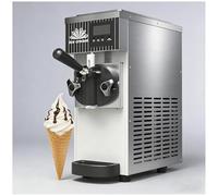 UPLTOE Machine à Glace Molle de Comptoir, Machine à Glace Molle Haute Performance 450W - 4-5kg par Heure, 2-3 Cornets en Continu, Poignée Antidérapante White