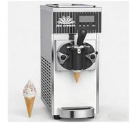 UPLTOE Machine à Glace Molle, Machine à Glace Professionnelle en Acier Inoxydable Durable 450W, Tirage Continu 2-3 Cornets, Panneau LCD, Nettoyage Auto, pour Restaurants White