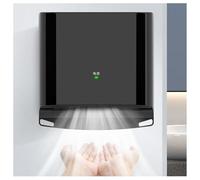 UPLTOE Seche Main Electrique,Sèche-Mains éLectrique Mural Professionnel，Sèche-Mains électrique avec Filtre，régulation Chaud et Froid，pour Toilettes,Les centres commerciaux,Noir Black