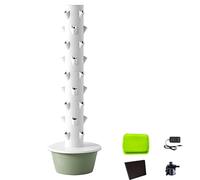 UPLTOE Tour de Jardin hydroponique d'intérieur,Tour système de Culture hydroponique,avec 36 Trous pour Plantes,Gain de Place,avec minuterie Intelligente,pour balcons,Cours 5/7/9couches Green-9layers
