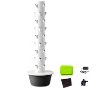 UPLTOE Tour de Jardin hydroponique d'intérieur,Tour système de Culture hydroponique,avec 36 Trous pour Plantes,Gain de Place,avec minuterie Intelligente,pour balcons,Cours 5/7/9couches Black-9layers