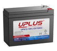 UPLUS Batterie AGM SLA 12 V 10 Ah UPN12-10H de rechange pour UPS, systèmes d'alarme, mobilité, trottinettes électriques, chariot de golf, portières de garage à roulettes, fauteuil roulant, remplace