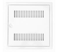 Upmann 21688 Softline Porte de révision blanche avec fentes d'aération et fermeture carrée 40 x 40 cm