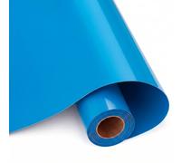 UPOMGGE Vinyle Adhésif Bleu Brillant, Vinyl Permanent 30.5x400cm | pour Cricut, Film auto-Adhésif pour Silhouette Cameo, Rouleau de Vinyle pour Mug DIY, Fenêtre, Céramique, Plastique